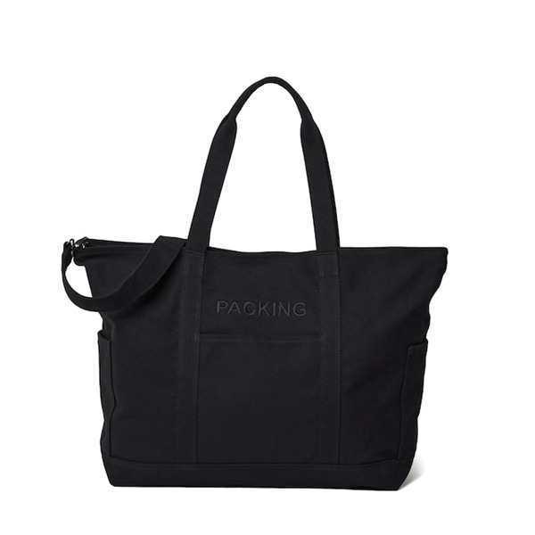 PACKING/パッキング/CANVAS UTILITY TOTE BLACK PA-034