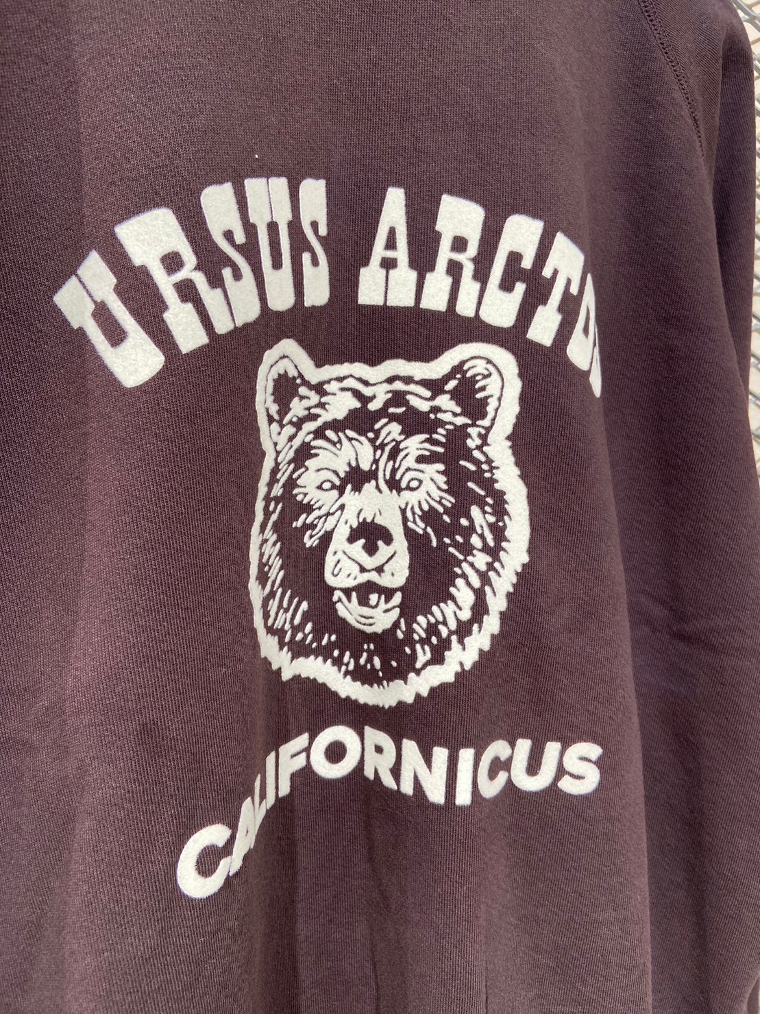 Mixta/ミクスタ　'URSUS ARCTOS' CREW NECK SWEAT RAGRAN Chocolate XS