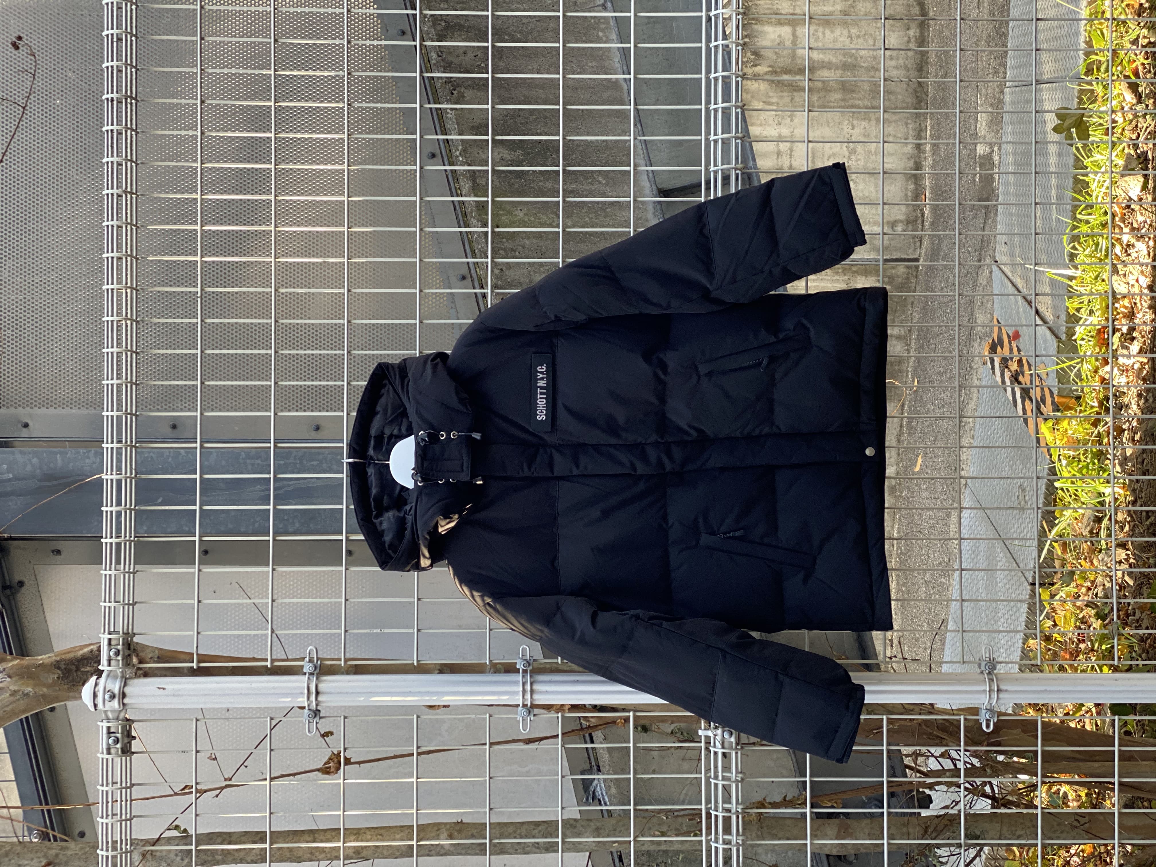 Schott/ショット　2TONE DOWN JACKET ブラック M