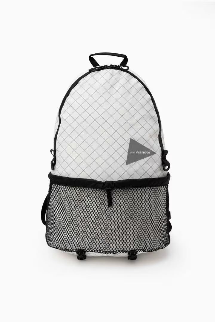 and wander/アンドワンダー/ECOPAK 20Lbackpack WHITE Free