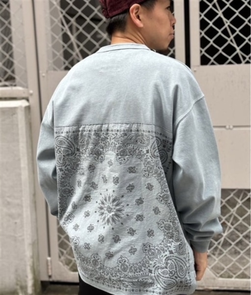 B omnivore/ビーオムニボー  HAV-A-HANK pigment tee ブルー M