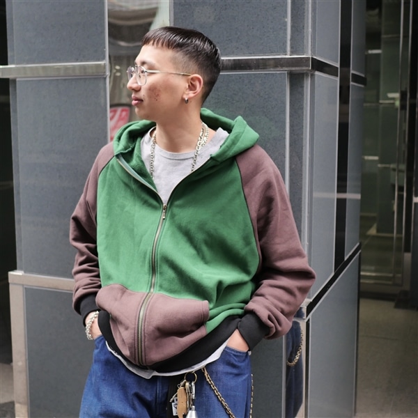 kan×BEAVER/カン×ビーバー/KAN ZIP PARKA/カンジップパーカー GREEN M