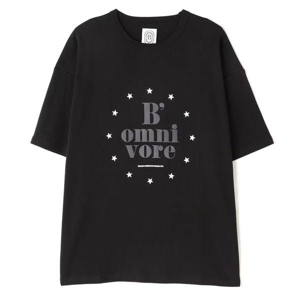 B omnivore/ビーオムニボー STAR S/S Tee ブラック M
