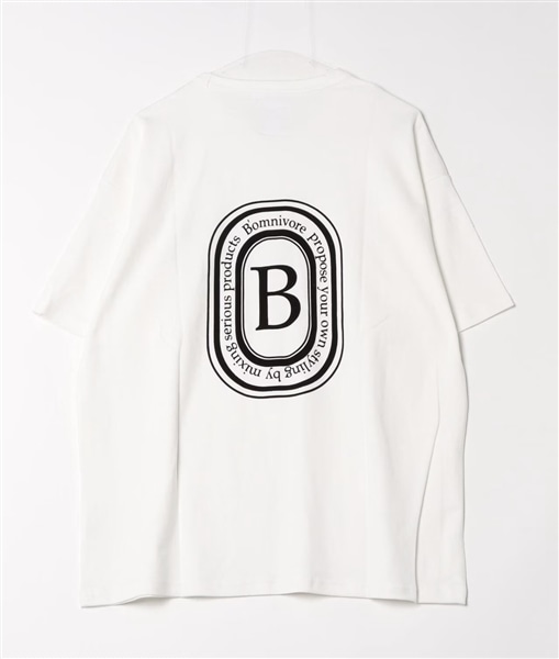 B omnivore/ビーオムニボー LOGO S/S Tee ホワイト M