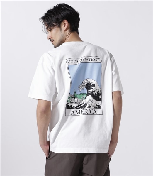 ILL ONE EIGHTY/イルワンエイティ/AMERICAN WAVE T-SHIRT WHITE M