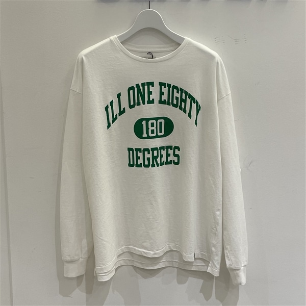 ILL ONE EIGHTY/イルワンエイティ/180 L/S TEEz WHITE M