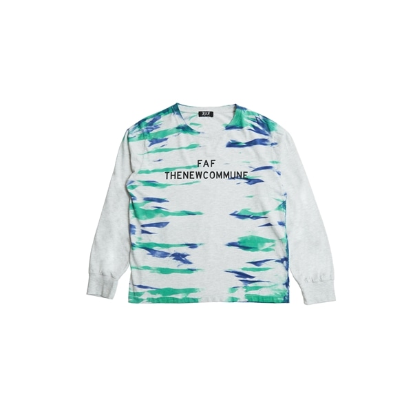 FAF/エフエーエフ/THENEWCOMMUNE Tie Dye LS Tee BLUE L
