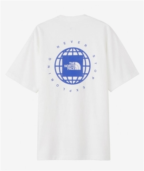 THE NORTH FACE/ザ・ノースフェイス/ S/S GEO Square Logo Tee ショートスリーブジオスクエアロゴティー ホワイト M