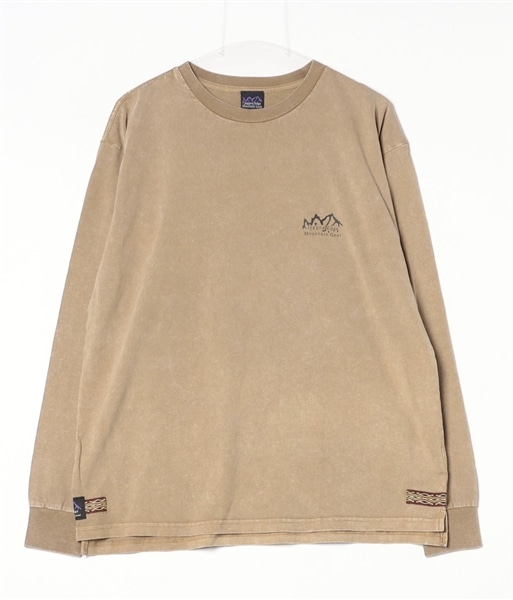 Jagged Edge Mountain Gear/ジャギッドエッジマウンテンギア/　”天風水山” PRINT L/S TEE BEIGE M