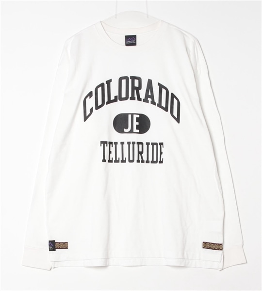 Jagged Edge Mountain Gear/ジャギッドエッジマウンテンギア/ ”COLORADO” PRINT L/S TEE WHITE M