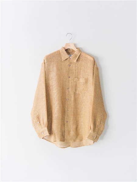 Allege/アレッジ/Linen Mesh Shirt リネンメッシュシャツ(2 BEIGE 
