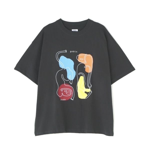 B omnivore/ビーオムニボー GOBLIN MODE S/S TEE ブラック M