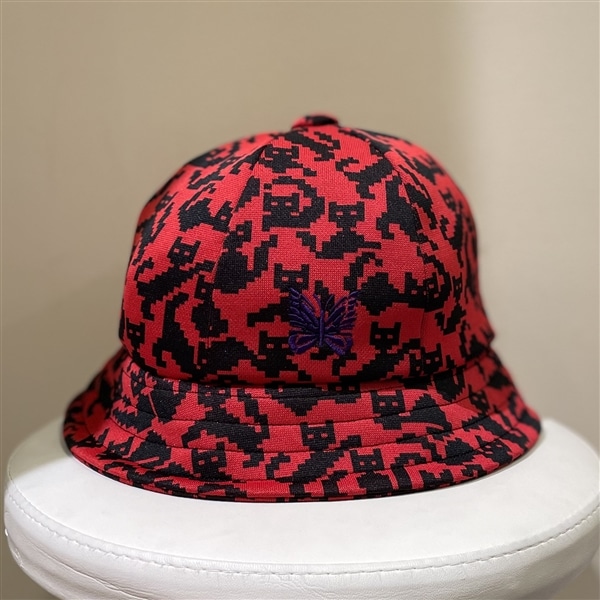 Needles/ニードルズ/Bermuda Hat-Poly Jq. 24AW Red M