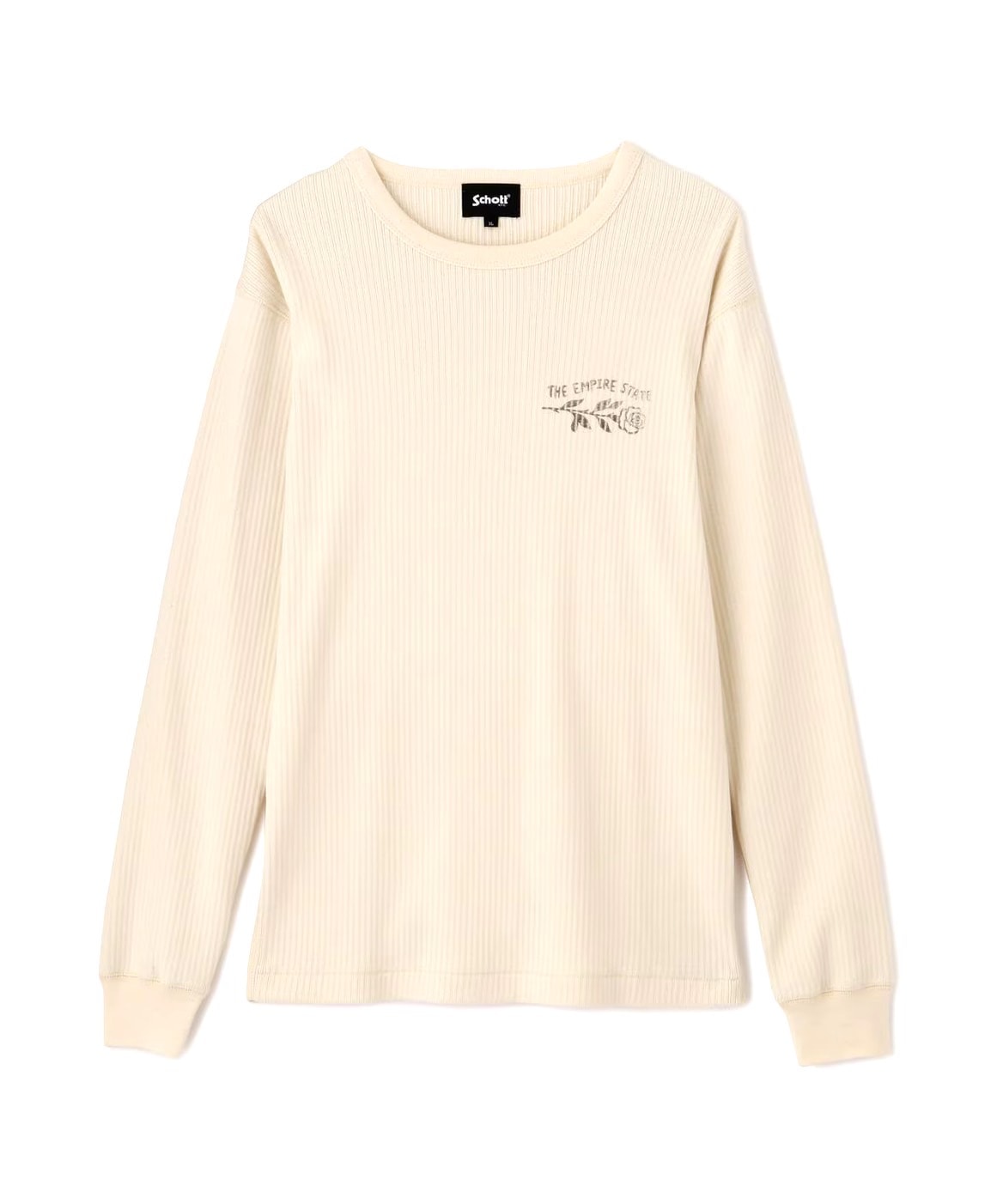 Schott/ショット/ARMY RIB LS T-SHIRT natural M