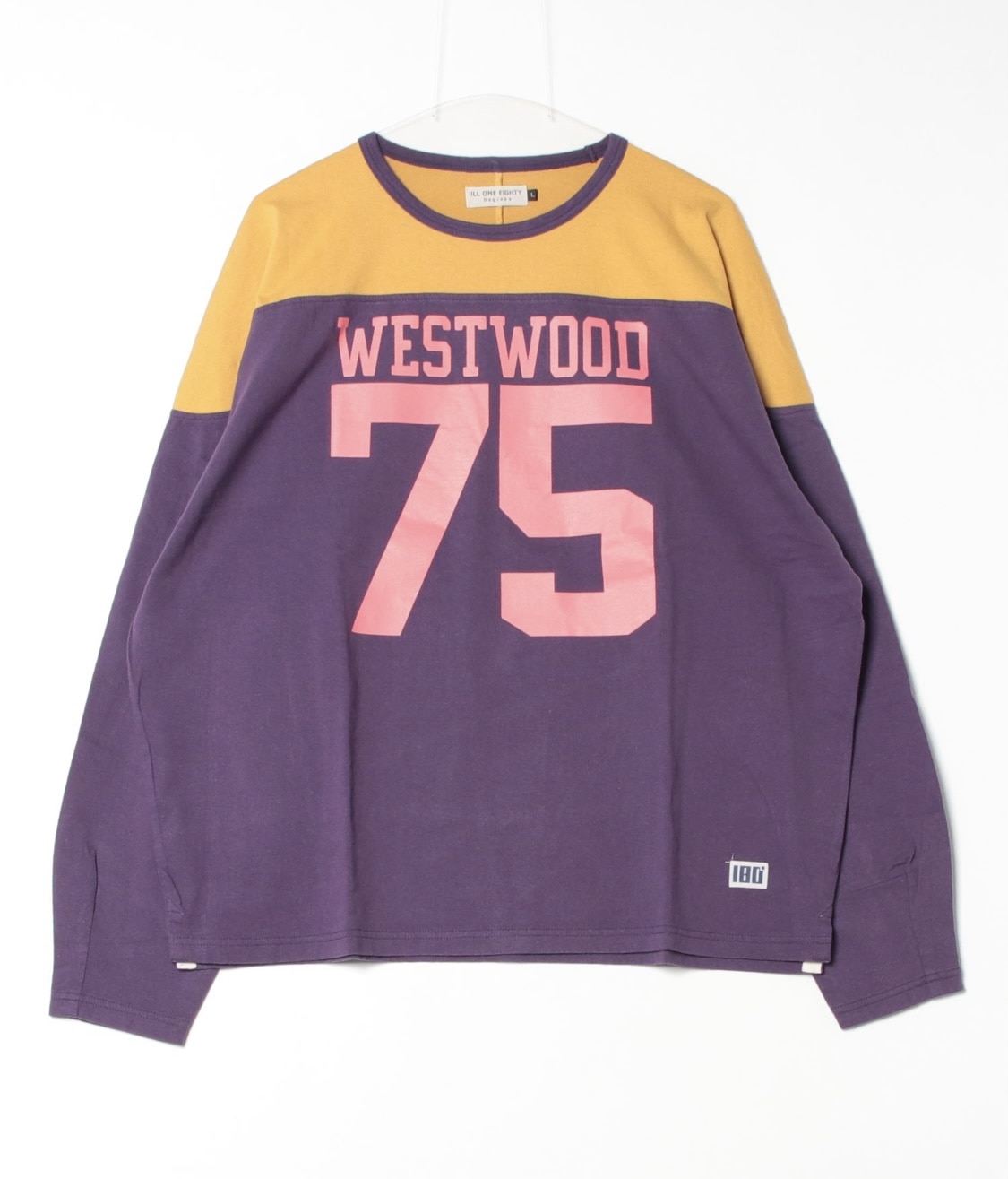 ILL ONE EIGHTY/イルワンエイティ/WESTWOOD FOOTBALL TEE PURPLE M