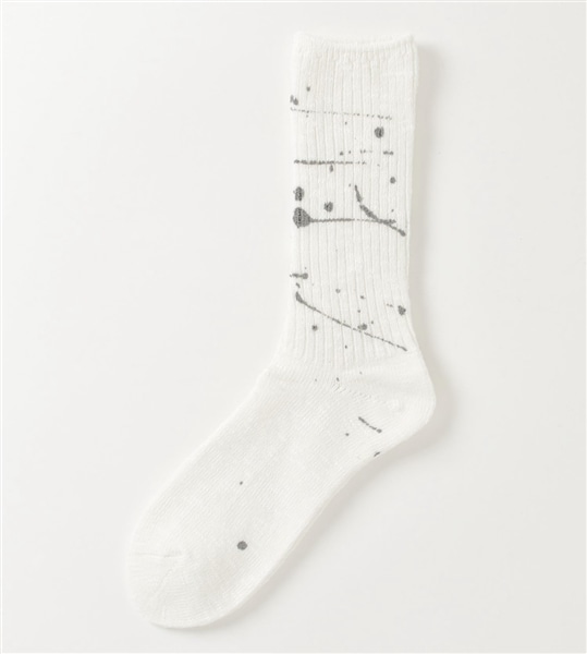 ROSTER SOX/ロスターソックス  84PAINT SOCKS メンズ レディース ホワイト 1