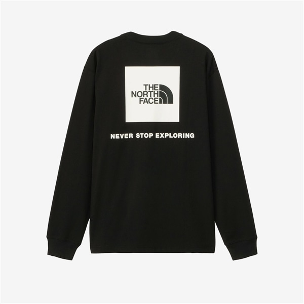 THE NORTH FACE/ザ・ノースフェイス/L/S Back Square Logo Tee ロングスリーブバックスクエアロゴティー ブラック M