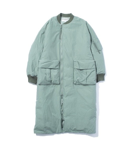 F/CE./エフシーイー/RECYCLED DOWN MA-1 LONG COAT /リサイクル ダウン MA-1 ロング コート(S Foliage  Green)｜ ビーバー｜池袋PARCO | ONLINE PARCO（オンラインパルコ）