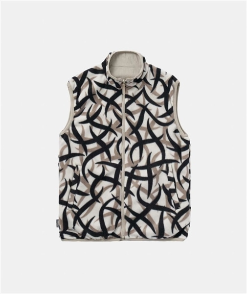GRAMICCI/グラミチ/REVERSIBLE FLEECE VEST | リバーシブルフリースベスト TRIBAL SNOW M