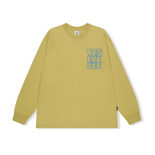 YESEYESEE/イエスアイシー/C-Logo L/S MUSTARD M