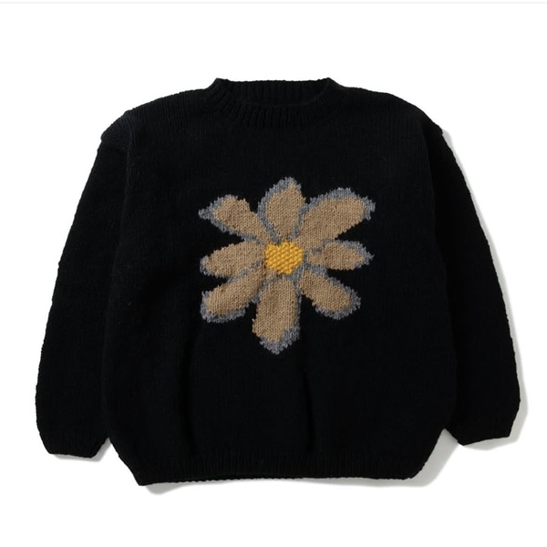 MacMahon Knitting Mills /マクマホンニッティングミルズ/Crew Neck Knit-Flower