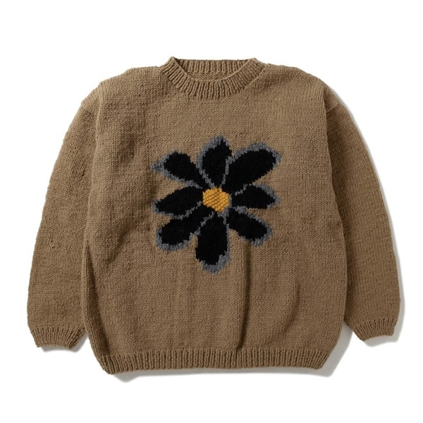 MacMahon Knitting Mills /マクマホンニッティングミルズ/Crew Neck Knit-Flower