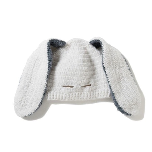 MacMahon Knitting Mills /マクマホンニッティングミルズ/Knit Beanie-Rabbite WHITE FREE