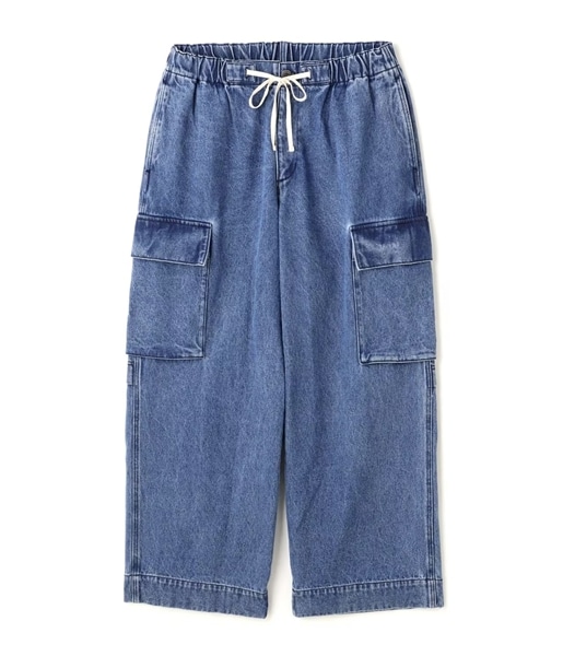 B omnivore/ビーオムニボー  DENIM CARGO PANTS デニムカーゴパンツ BLUE S