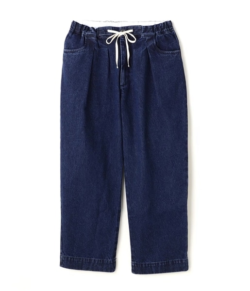 B omnivore/ビーオムニボー  DENIM BALLOON TUCK デニムバルーンタックパンツ INDIGO S