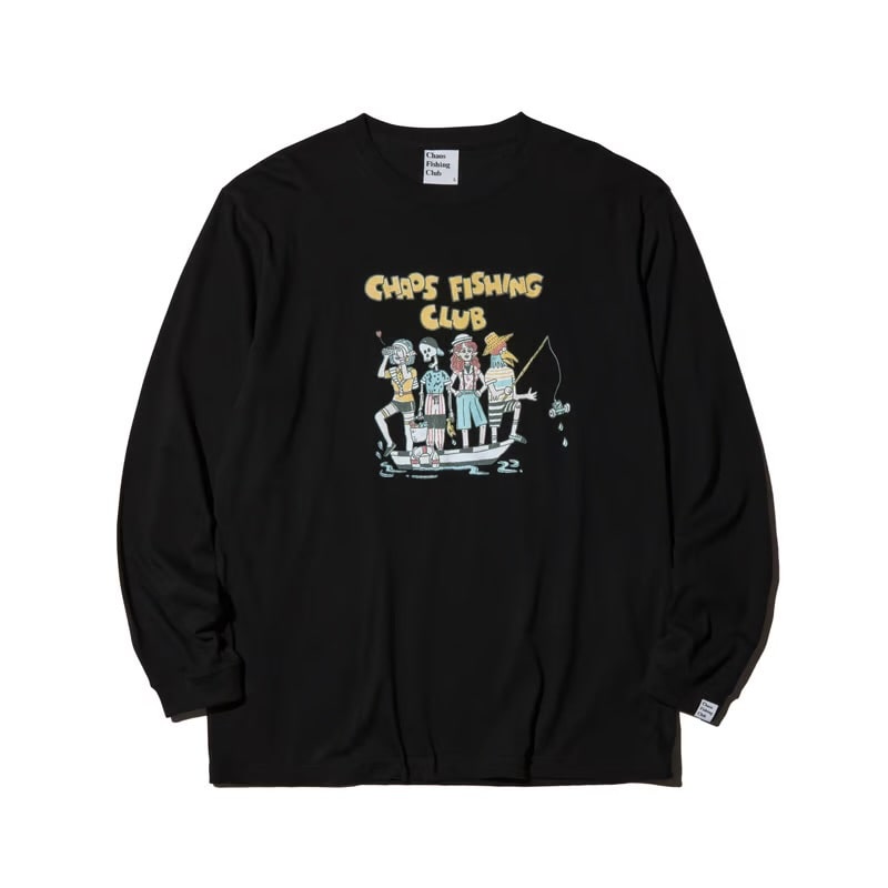 CHAOS FISHING CLUB/カオスフィッシングクラブ/CHING CHARACTER CREW NECK L/S Black M