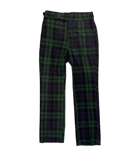 Needles/ニードルズ/SIDE TAB TROUSER-Wool Tartan Plaid / Blackwatch GREEN S