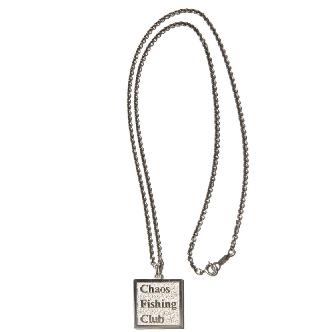 CHAOS FISHING CLUB/カオスフィッシングクラブ/ LOGO NECKLACE SILVER SILVER FREE