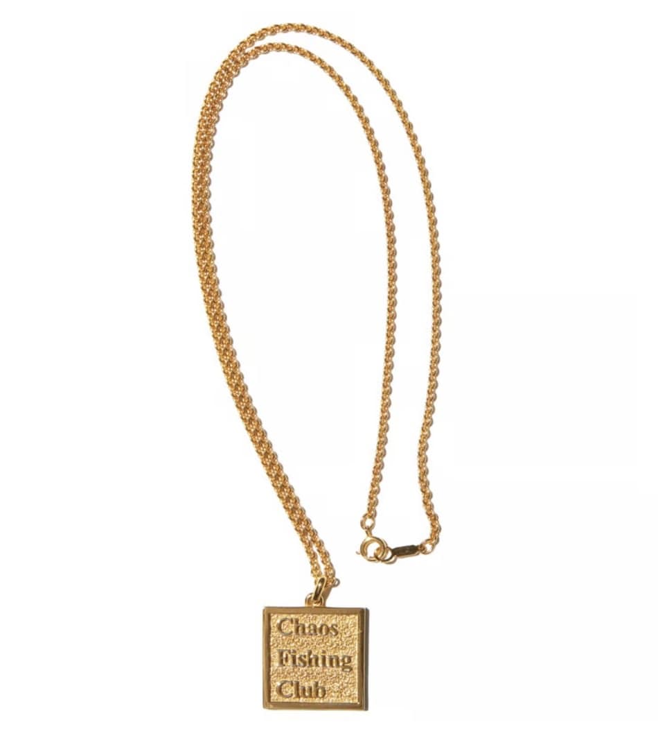 CHAOS FISHING CLUB/カオスフィッシングクラブ/ LOGO NECKLACE SILVER GOLD FREE