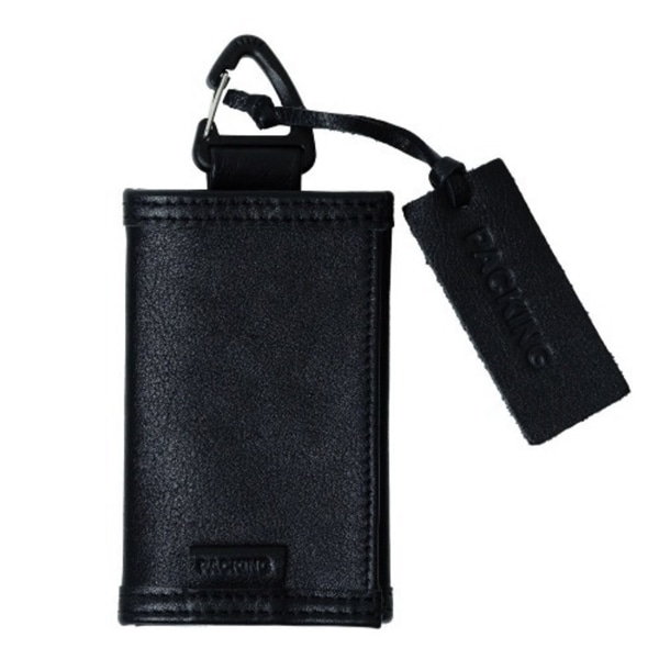PACKING/パッキング/SNAP LEATHER WALLET BLACK FREE