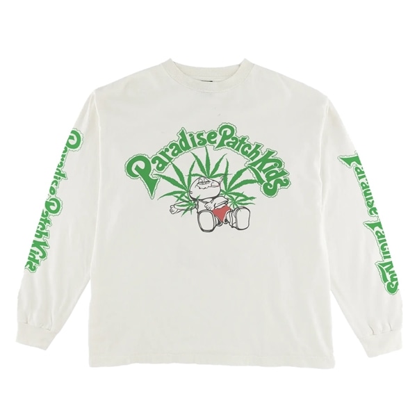 PARADISE NYC/パラダイス/PARADISE PATCH KIDS LS WHITE M