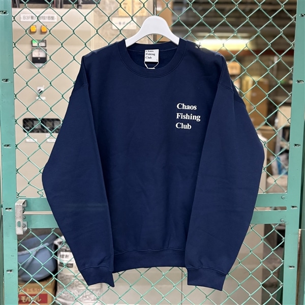 CHAOS FISHING CLUB/カオスフィッシングクラブ/EX LOGO SWEAT CREW NAVY M