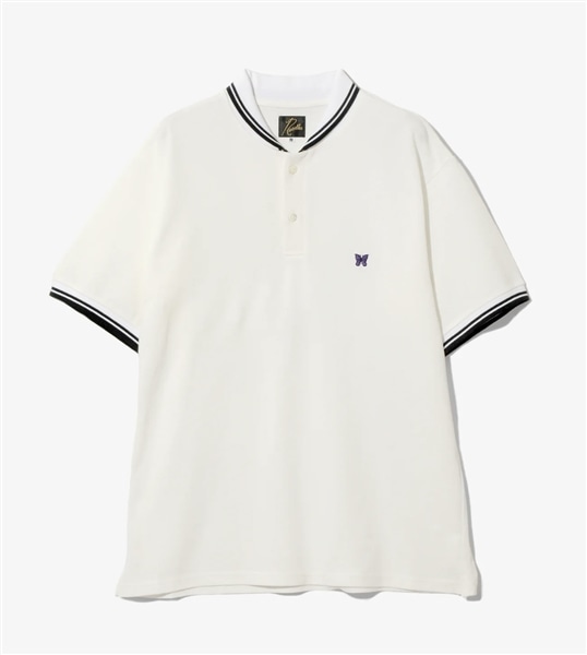 NEEDLES/ニードルズ/SHAWL COLLAR S/S POLO - COTTON PIQUE-25SS-　ポロシャツ WHITE S