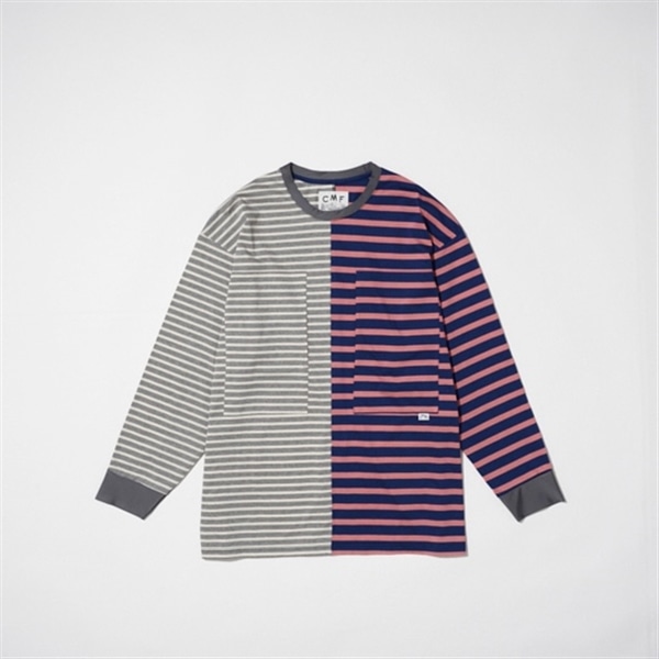 CMF OUTDOOR GARMENT/シーエムエフアウトドアガーメント/BORDER TEE L/S PINK M