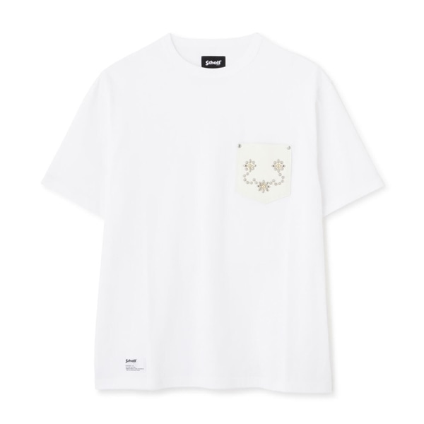 Schott/ショット/DEER STUDS T-SHIRT FLOWER/ディア スタッヅ Tシャツ フラワー ホワイト M