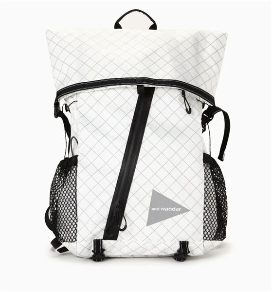 and wander/アンドワンダー/ECOPAK 18L backpack WHITE FREE
