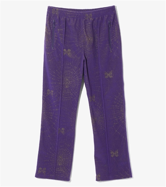 Needles/ニードルズ/TRACK PANT - PILE JACQUARD / SPIDER WEB スパイダーウェブ PURPLE XS