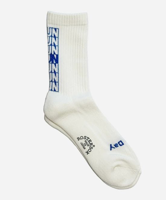 ROSTER SOX/ロスターソックス  HOME RUN メンズ　レディース ホワイトブルー 1