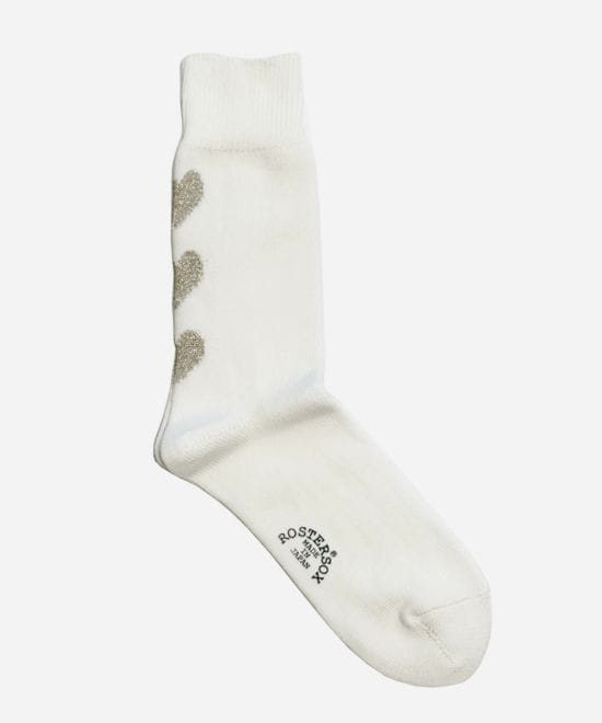 ROSTER SOX/ロスターソックス  ハート レディース ホワイト 1