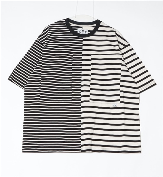 CMF OUTDOOR GARMENT/シーエムエフアウトドアガーメント/BORDER TEE S/S BLACK M