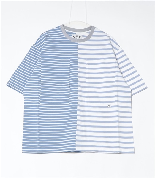 CMF OUTDOOR GARMENT/シーエムエフアウトドアガーメント/BORDER TEE S/S BLUE M