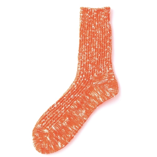 ROSTER SOX/ロスターソックス  60 RIB NEO SOCKS メンズ レディース オレンジ 1