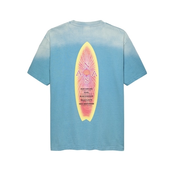 New Amsterdam Surf Association/ニューアムステルダムサーフアソシエーション/SURFBOARD TEE WASHED BLUE WASHED BLUE M