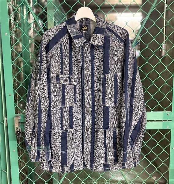 NEEDLES/ニードルズ/COVERALL- 10OZ DENIM / PYTHON JACQUARD カバーオール INDIGO M