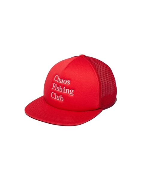 CHAOS FISHING CLUB/カオスフィッシングクラブ/Logo Mesh Cap RED FREE