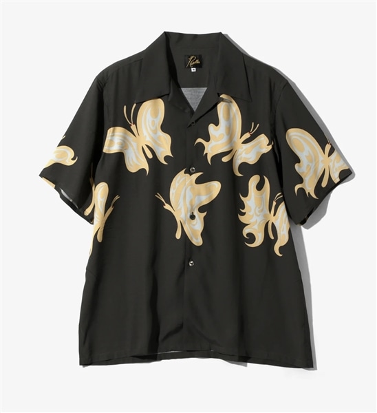 NEEDLES/ニードルズ/×KAE TANAKA S/S ONE-UP SHIRT - KT PAPILLON 半袖シャツ BLACK L